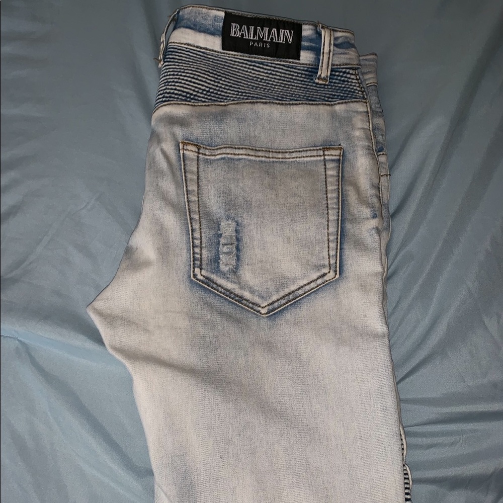 Men’s Balmain Light Blue Jeans